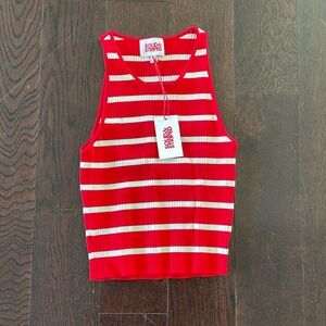 NWT Solid & Striped Carson Top